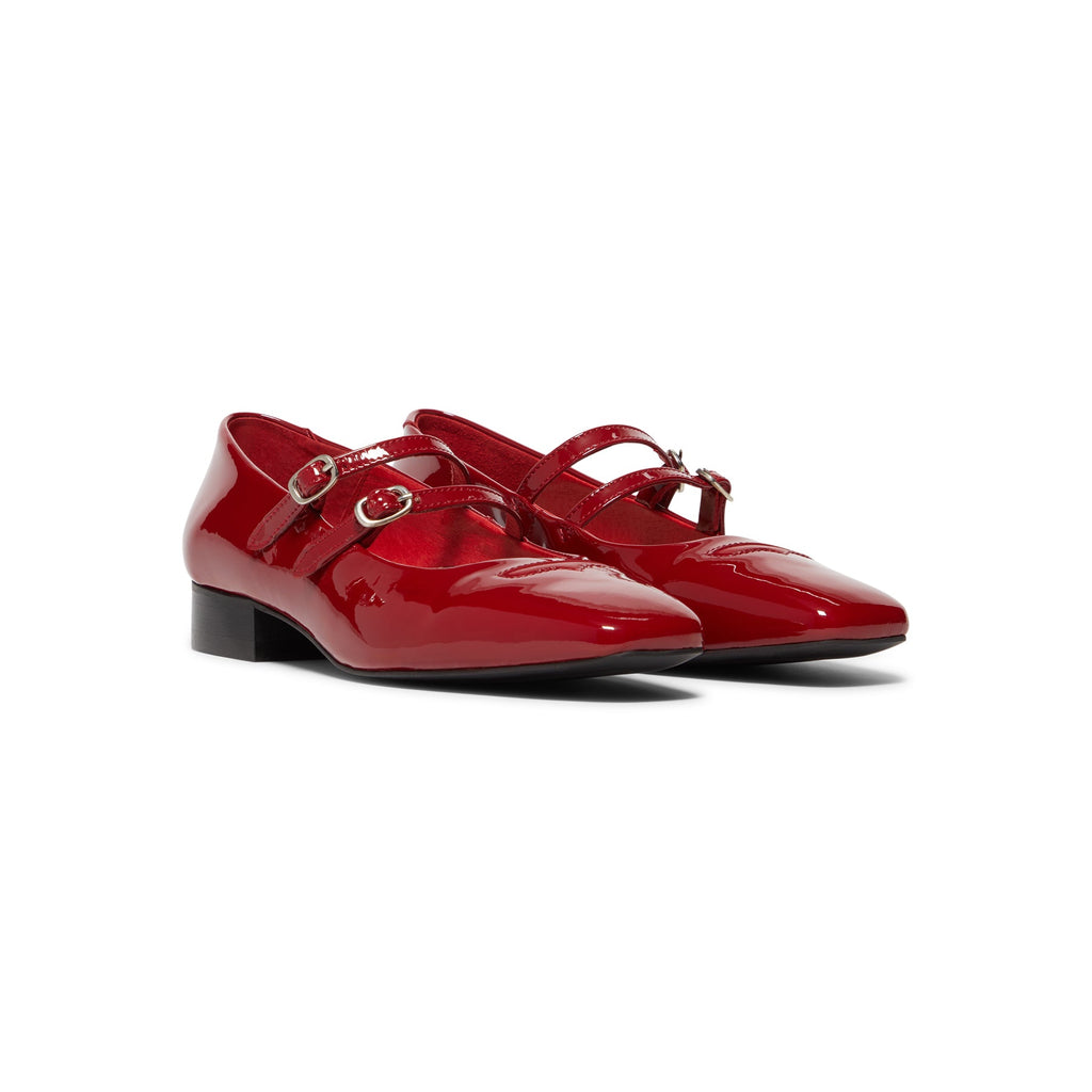 DUKE + DEXTER Ruby Red Patent Mary Jane (Red)